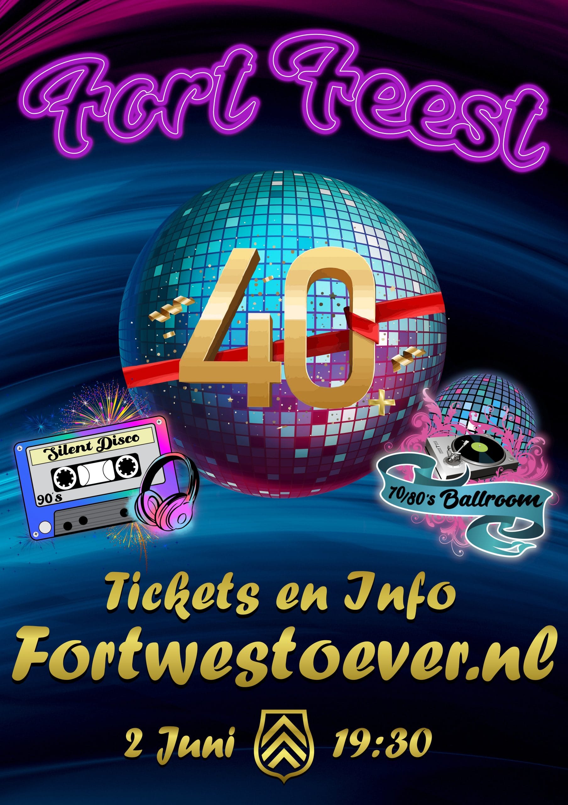 40+ Fort Feest 2 juni - Fort Westoever